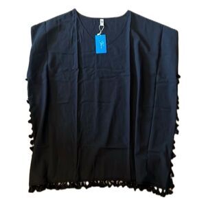 Black beach cover up